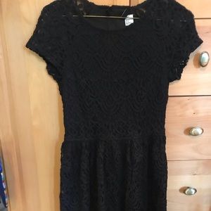 Black lace dress